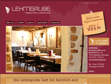Tablet Screenshot of lehmgrube.eu